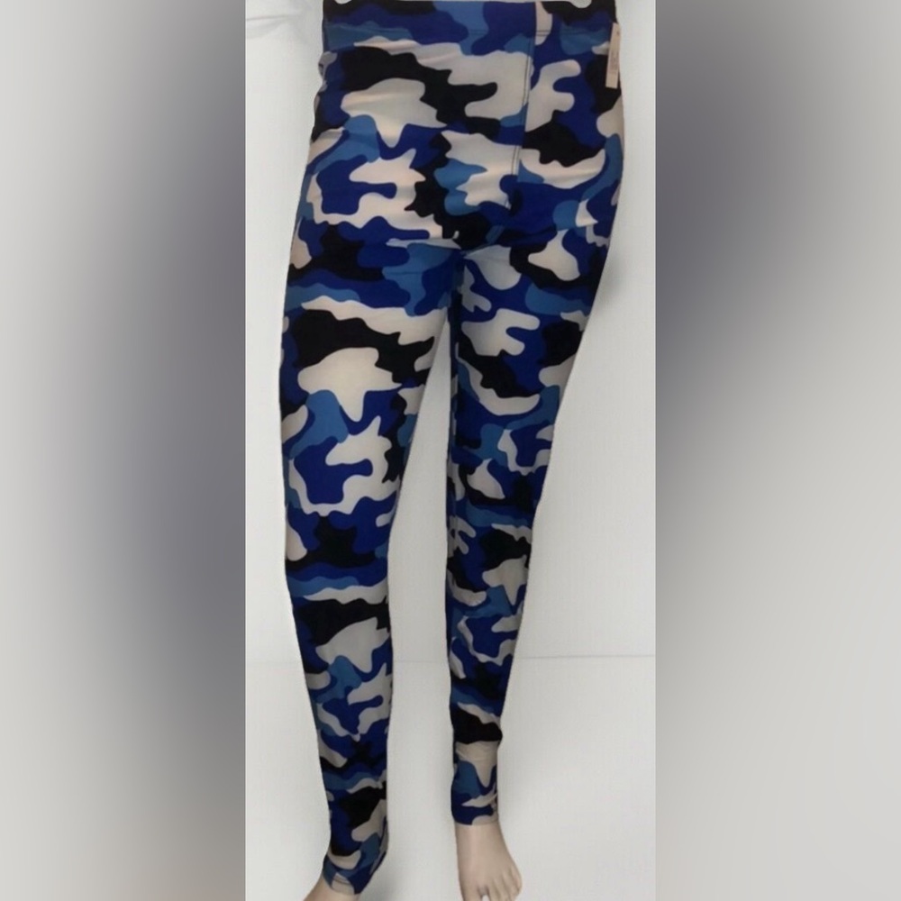 Bijorca Blue Camo Leggings One Size FM